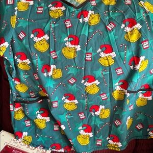 Dr. Seuss The Grinch Christmas Scrub Top